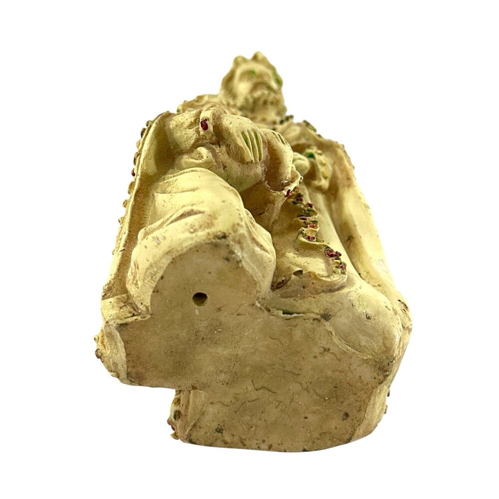 Vintage Holy Family Figurine Mary Joseph Baby Jesus Jeweled Look 5” - Picture 7 of 8